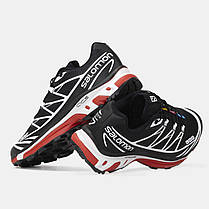 Чоловічі Кросівки Salomon XT-6 Softground LT ADV Black / Саломон ХТ-6 Софтграунд ЛТ АДВ Чорні з Червоним, фото 6