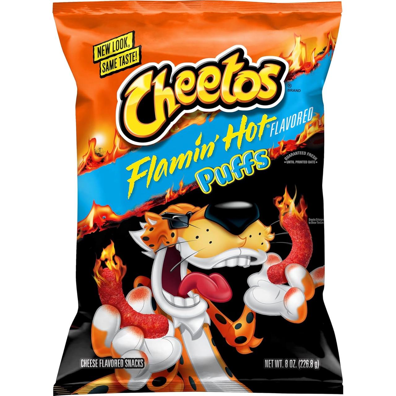 Кранчі Cheetos Flamin Hot Puffs гострі з сиром 226.8г