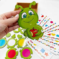 Гра збери за зразком Гусениця