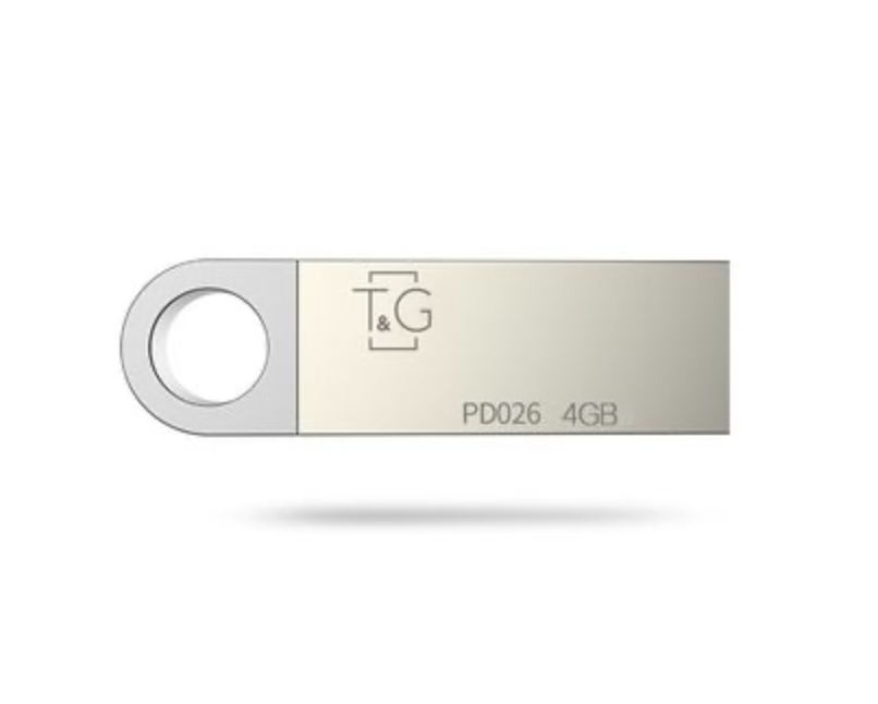 USB флешнакопичувач T&G метал серія 4GB/TG026-4G (Гарантія 3 року)