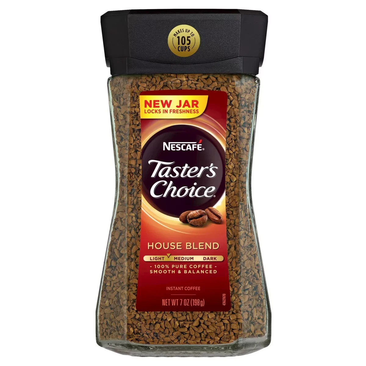 Розчинна кава Nescafe Taster's Choice House Blend легкого обсмаження 198г, фото 1