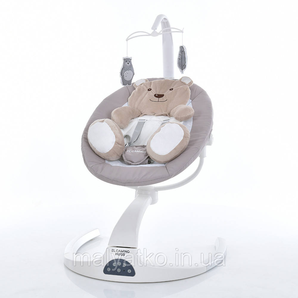 ОЧЕНКА! Колисальний центр для малюків (шезлонг, качалка) EL CAMINO HUGS арт. ME 1077/Beige, фото 1