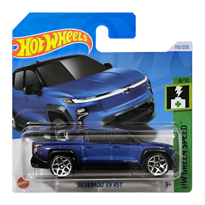 Машинка Хот Вілс 1:64 Silverado EV RST колекція HW Green Speed Hot Wheels Mattel HRY63