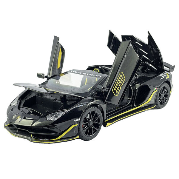 Машинка Lamborghini Aventador моделька іграшка металева колекційна 22 см Чорний (60623)