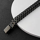 Чоловічий браслет з емаллю шириною 11 мм з нержавіючої медичної сталі (19см 20см 21см 22см 23см), фото 3