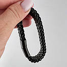 Чоловічий браслет з емаллю шириною 11 мм з нержавіючої медичної сталі (19см 20см 21см 22см 23см), фото 4