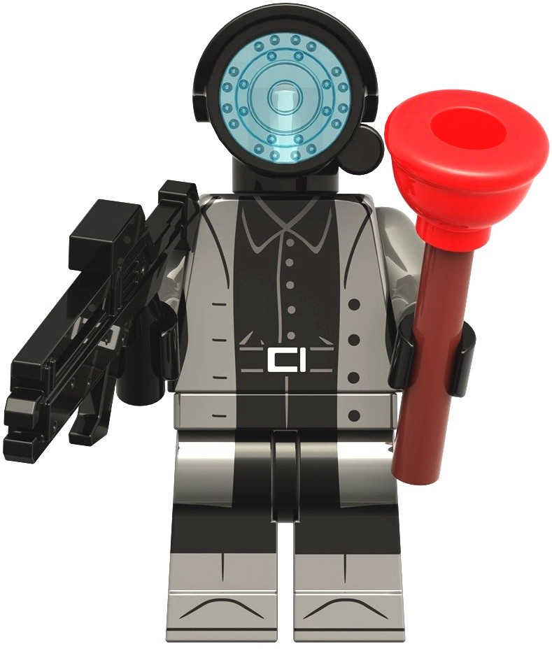 Фігурка Людина-Монітор Monitor Чорно-сіра камера 1шт AVADONA