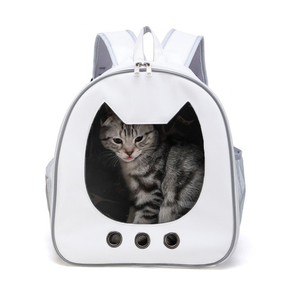 Рюкзак-переноска для кішок і собак 34х31х18 CosmoPet CP-35 White