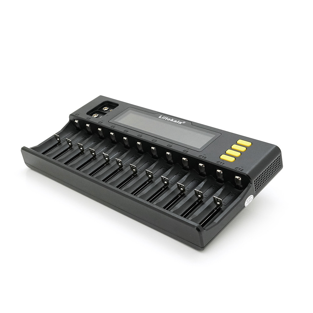 ЗП універсальне Liitokala Lii-S12, 12+2 каналів, Ni-Mh/Li-ion/LiFePo4/крона, 220V/12V, LED+LCD, Box