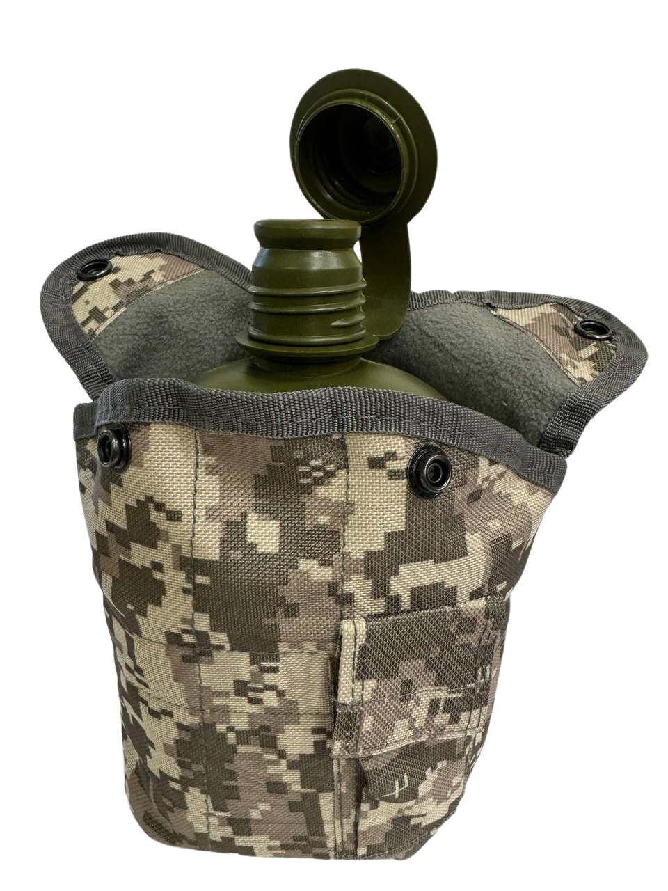 Фляга Solve NATO армійська тактична з чохлом що утеплює 1 літр Сірий піксель KT6003907 peremogaua
