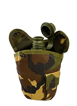Фляга Solve NATO армійська  з утепленим чохлом 1 літр Woodland KT6003920 peremogaua
