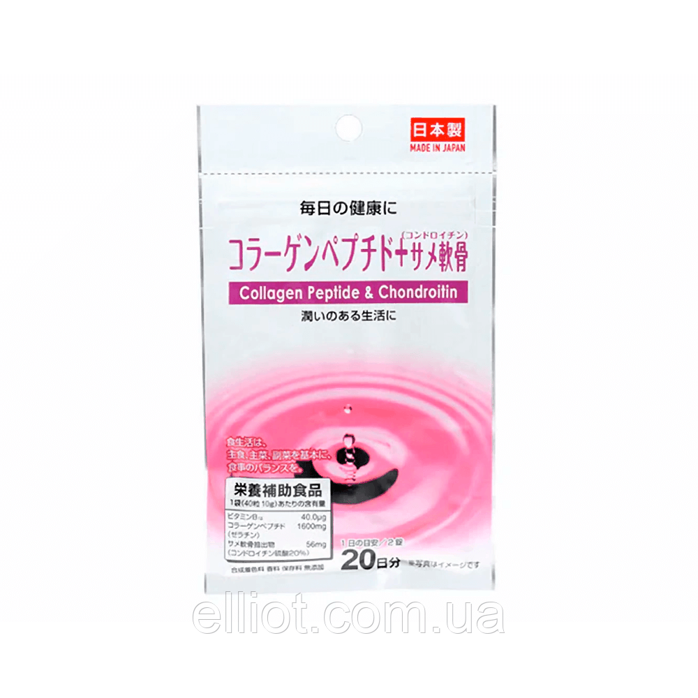 Пептидний колаген і хондроїтин Collagen Peptide & Chondroitin Daiso Японія