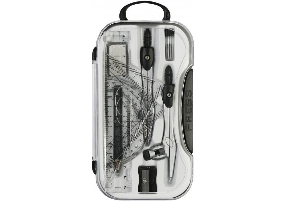 Готовальня 8 пр. Maxi, чорна