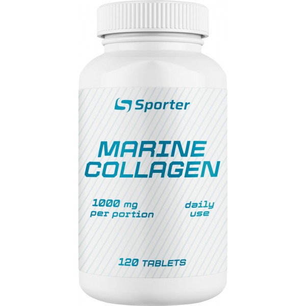 Колаген SPORTER Marine Collagen 120 таблеток, фото 1