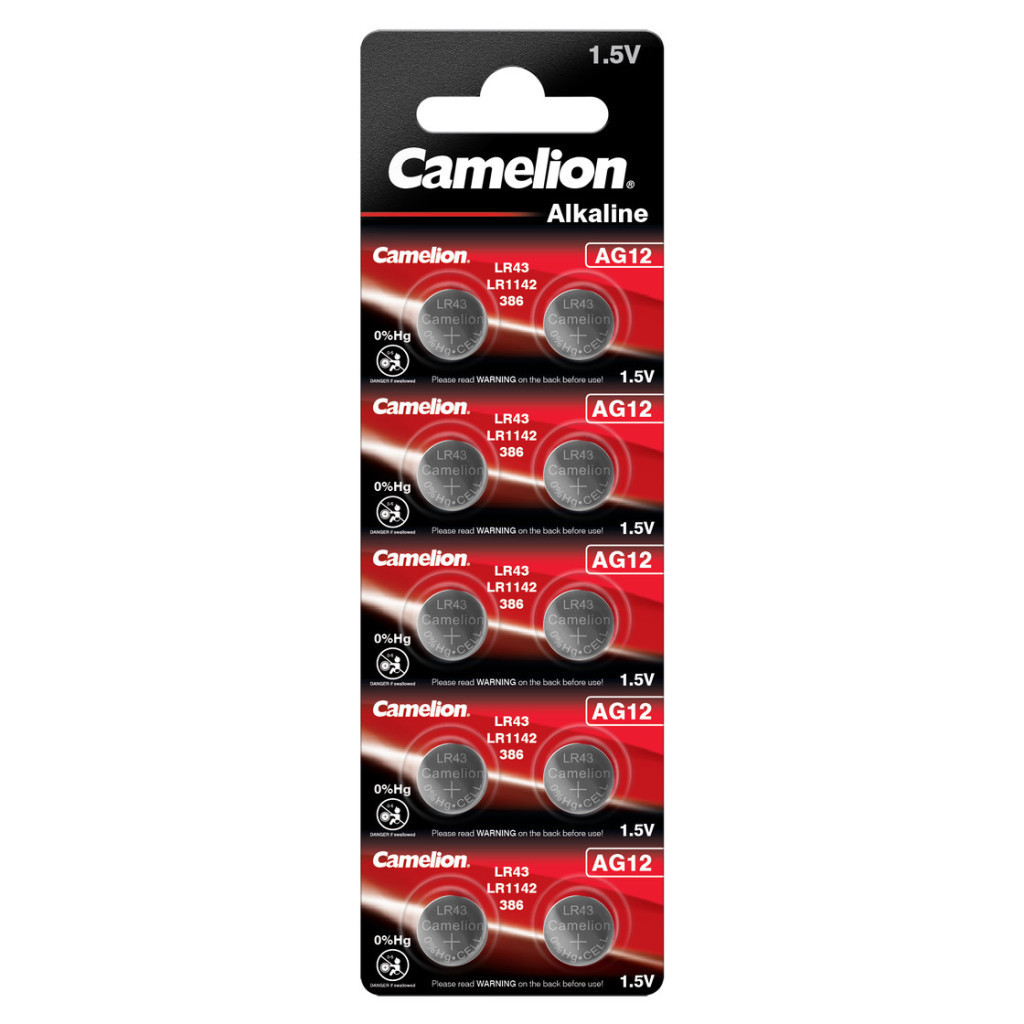 Батарейка таблетка Camelion AG12 (AG12-BP10)