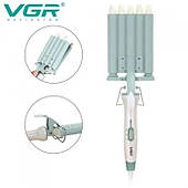 Плойка хвиля для волосся VGR V-597 п'ять хвиль діаметр 16 мм 90 Вт із керамічним покриттям