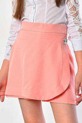 Спідниця-шорти  дитяча для дівчинки персикового кольору 182604T Безкоштовна доставка