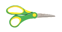 Ножницы детские 126мм, пластиковые ручки с рез. вставками, салатовый, KIDS Line (ZB.5005-15)