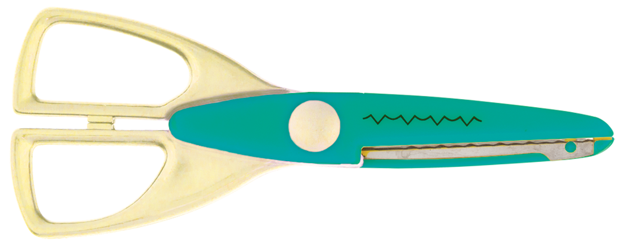 Ножиці "зигзаг" 165мм, бірюзовий, KIDS Line (ZB.5020-06)