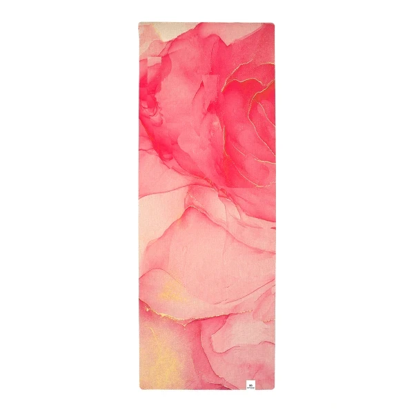 Килимок для фітнесу йоги нековзкий двошаровий професійний 183 × 68 см товщина 4 мм льон каучук Gemini Pro JFY-0701, фото 1