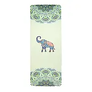 Килимок для фітнесу йоги нековзкий двошаровий професійний 183 × 68 см товщина 4 мм каучук замша Gemini Sport PSY-0890G, фото 5