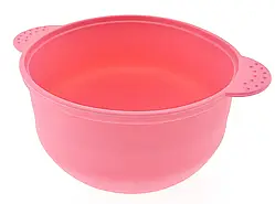 Силіконова чаша для воскоплава, 400мл Рожева