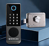 Біометричний замок на батареях SEVEN LOCK SL-7770BFC, фото 6