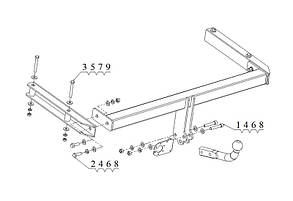 Фаркоп Audi А6 (С6)(універсал 2005-2011) (Фаркоп Ауді А6 С6) Автопристрій