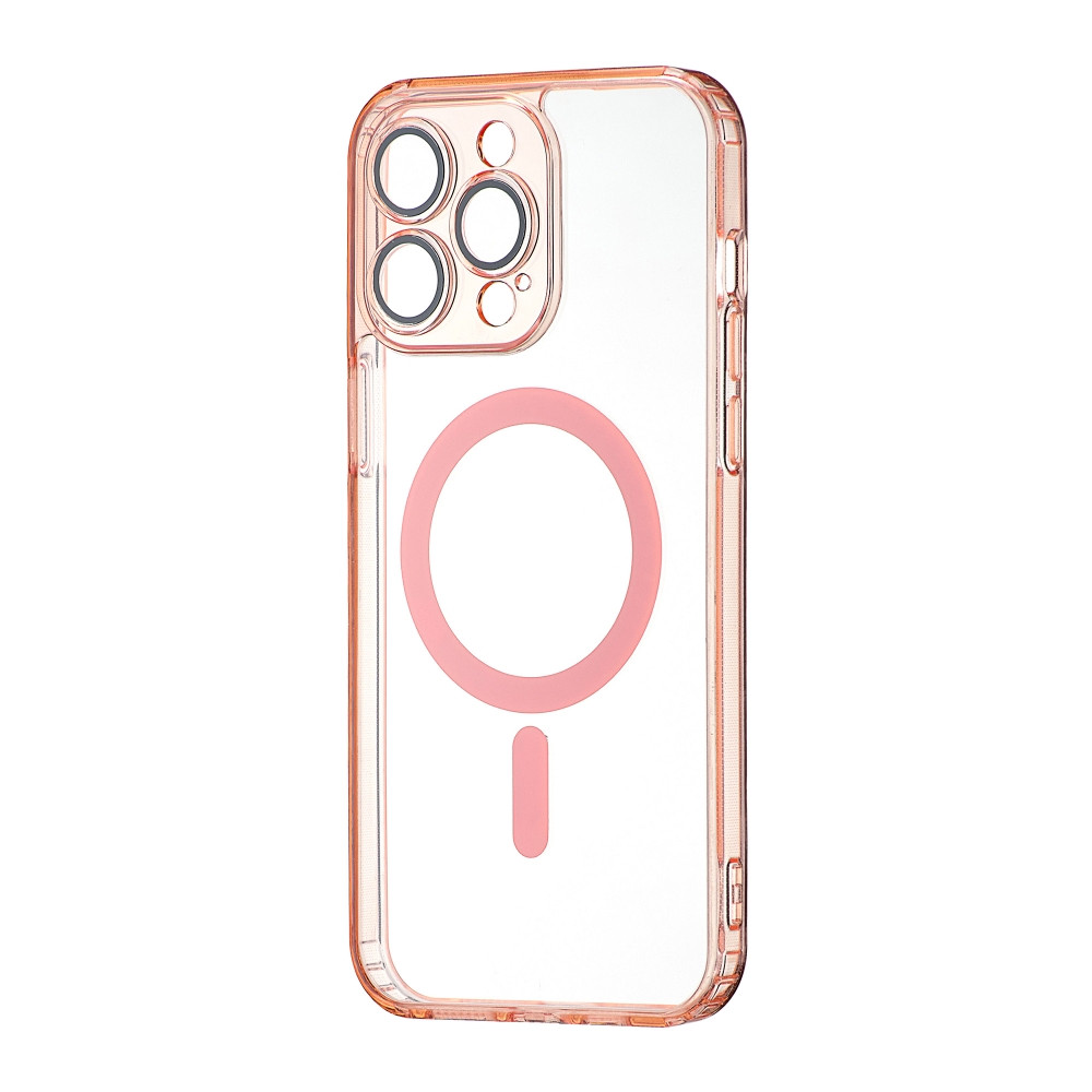 Чохол накладка with MagSafe Clear Case Magnetic для Apple iPhone 15 Pro Max Pink (Рожевий), фото 1