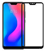 Захисне скло 6D протиударне для Xiaomi Mi A2 Lite чорне на весь екран