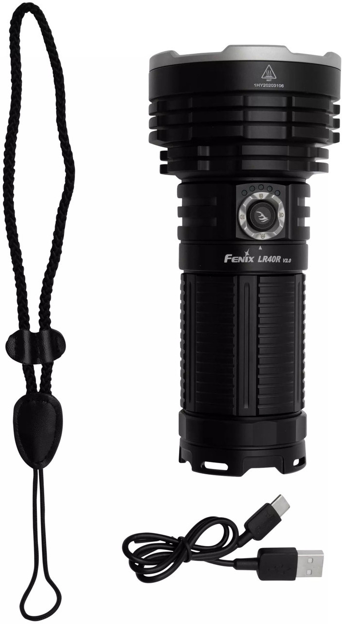 Fenix LR40R V2.0 | Ручний пошуковий ліхтар з функцією Power-bank, потужне освітлення в 15000 люмен для екстремальних умов