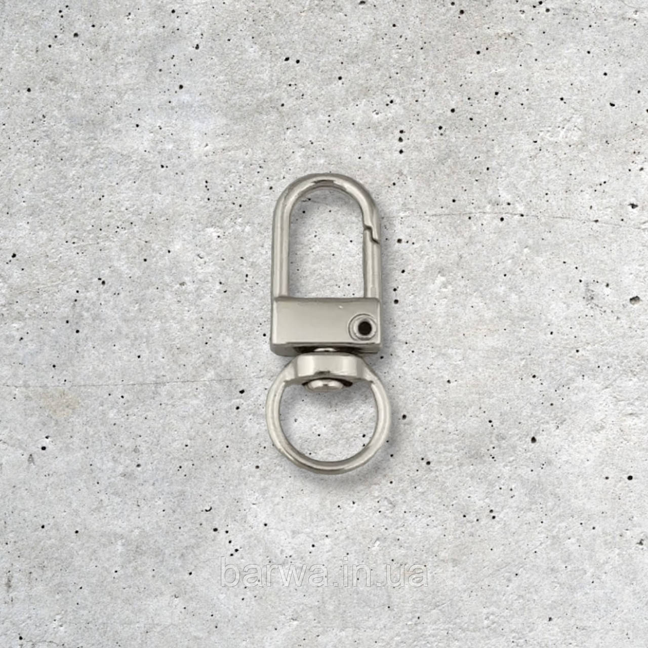 Карабін металевий, розмір 10*35 мм, якість стандарт, колір нікель