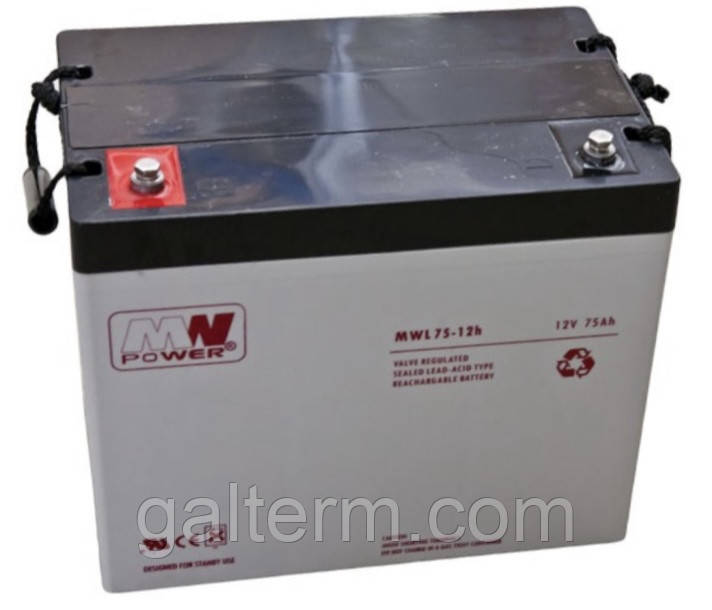 Акумулятор AGM MW Power MWL 75Ah 12V (75-12h)