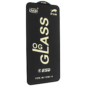 Захисне скло 6D для Xiaomi 14 / 13 Black, фото 1