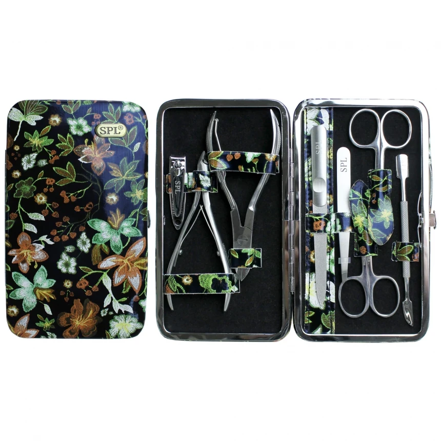 Манікюрний набір 8 предметів SPL 77902AF Квітковий принт, фото 1