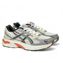 Підліткові кросівки Asics текстильні (сітка) сірі літні/весняні, фото 5