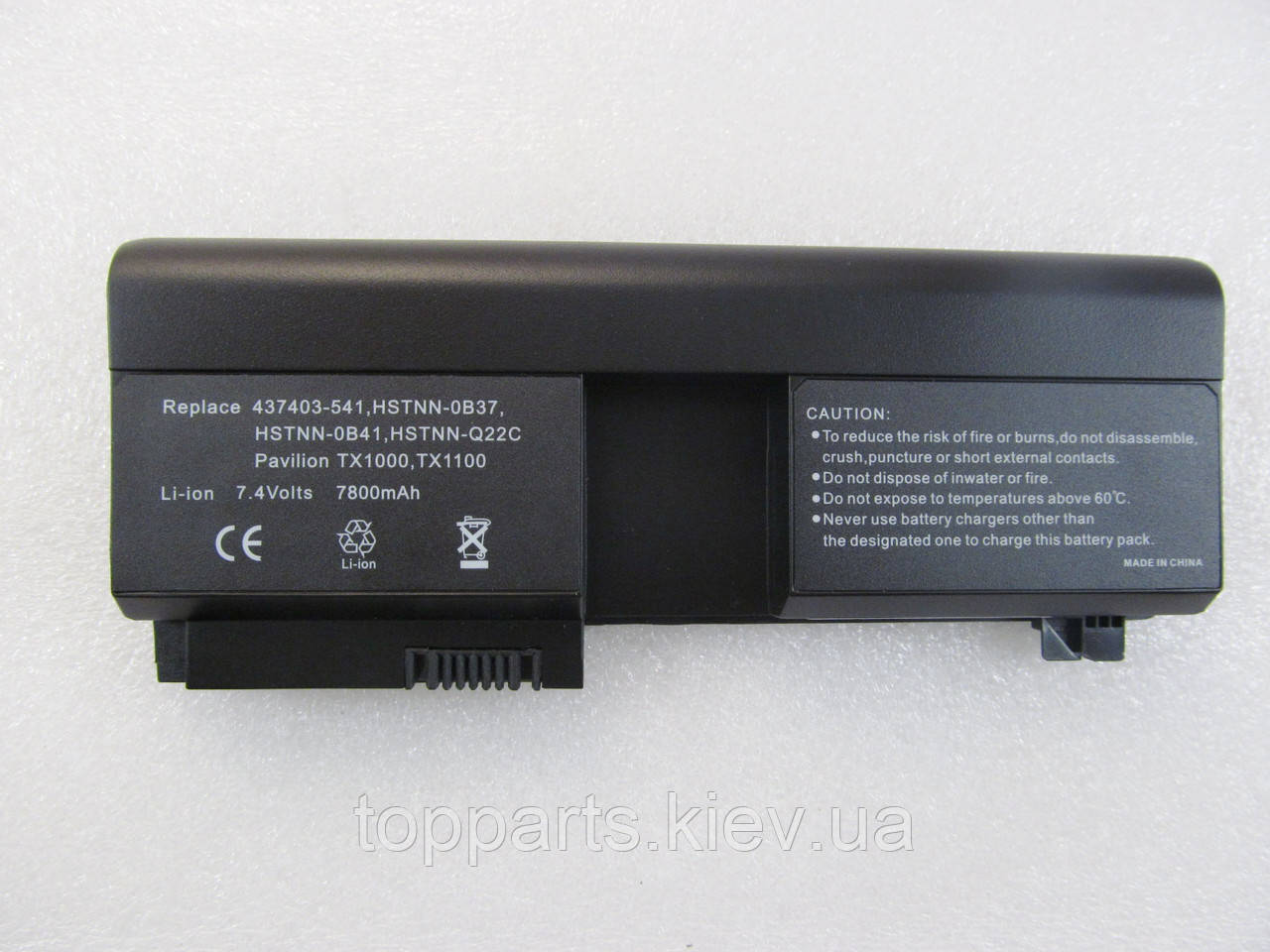 Батарея для ноутбука HP Pavilion tx1000 HSTNN-OB76, 6600mAh, 6cell, 7.4V, Li-ion, чорна, УЦІНКА