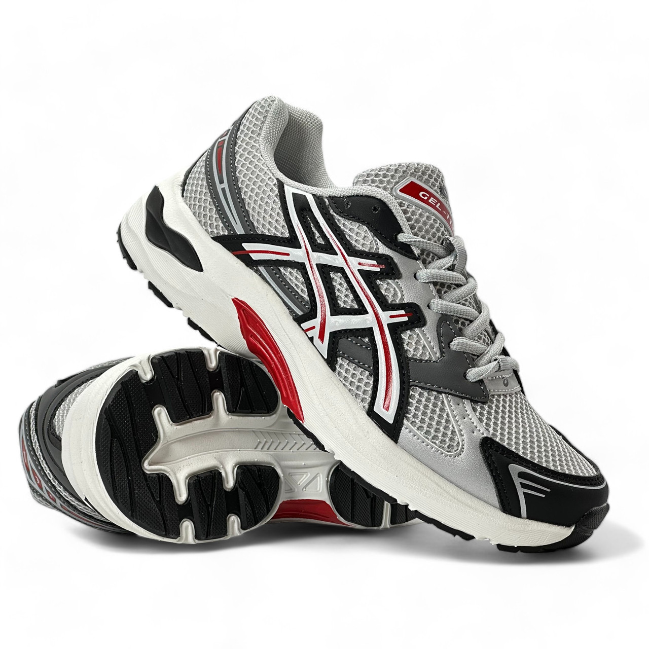 Жіночі кросівки Asics текстильні (сітка) сірі літні/весняні