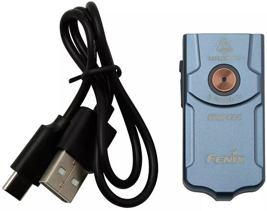 Ліхтар наключний Fenix E03R V2.0 (Blue), фото 1