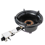 Портативний чавунний газовий пальник з п'єзопідпалом 23 кВт для туризму на одну конфорку, фото 2