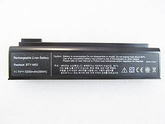 Батарея для ноутбука MSI BTY-M52, 5200mAh, 6cell, 11.1V, Li-ion, чорна,