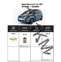 Комплект фільтрів Opel Meriva A 1.4 (2004-2007) WIX