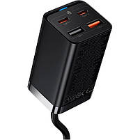 Мережевий зарядний пристрій Baseus GaN3 Pro Desktop Fast Charger 2C+2U 65W + Cable Black (CCGP040101), фото 3