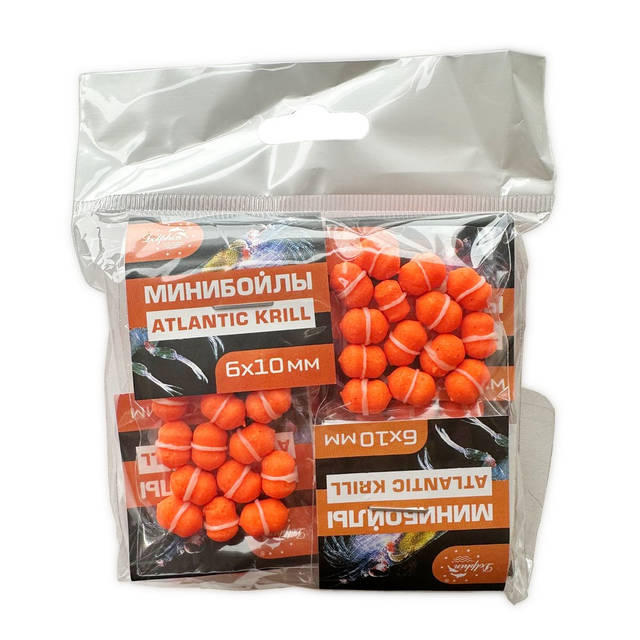 Мини бойлы с резинкой Dolphin 6х10мм тонущие - 14шт/уп.Купить в