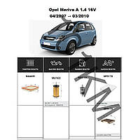 Комплект фільтрів Opel Meriva A 1.4 (2007-2010) WIX