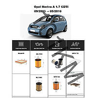Комплект фільтрів Opel Meriva A 1.7 CDTI (2003-2010) WIX