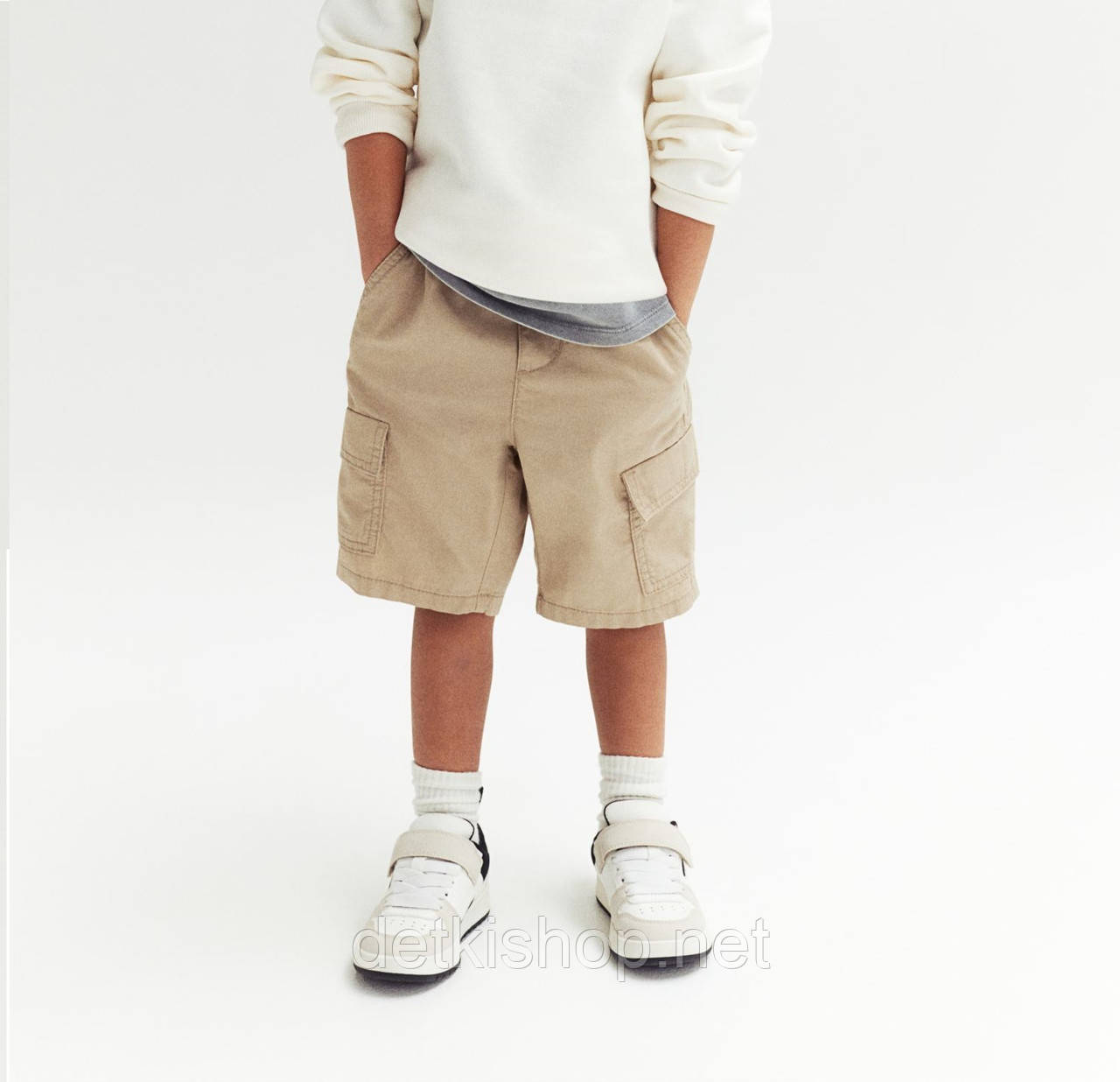 Твілові шорти карго для хлопчика