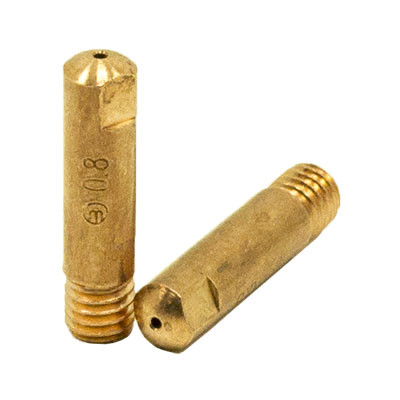 Накінечник токоз’ємний мідний (E-Cu) Ø0,8 мм М6х25 для пальників RF GRIP 15 Abicor Binzel (Німеччина)