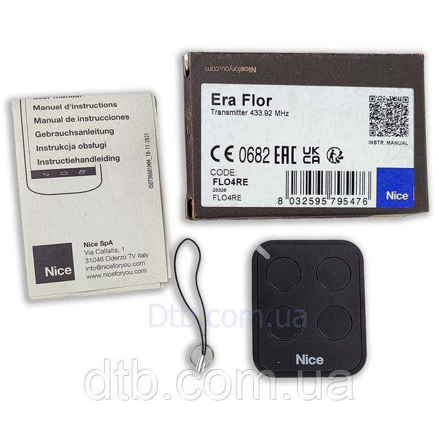 Пульт Nice Flo4RE для автоматики воріт шлагбаумів серії ERA FLOR дистанційне керування Пульт Nice Flo4RE для автоматики воріт шлагбаумів серії ERA FLOR дистанційне керування