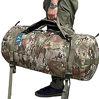 Тактична транспортна сумка-рюкзак VA мультикам на 80 літрів